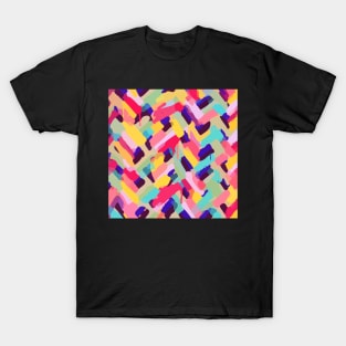 Modern abstract geometric texture digital image T-Shirt